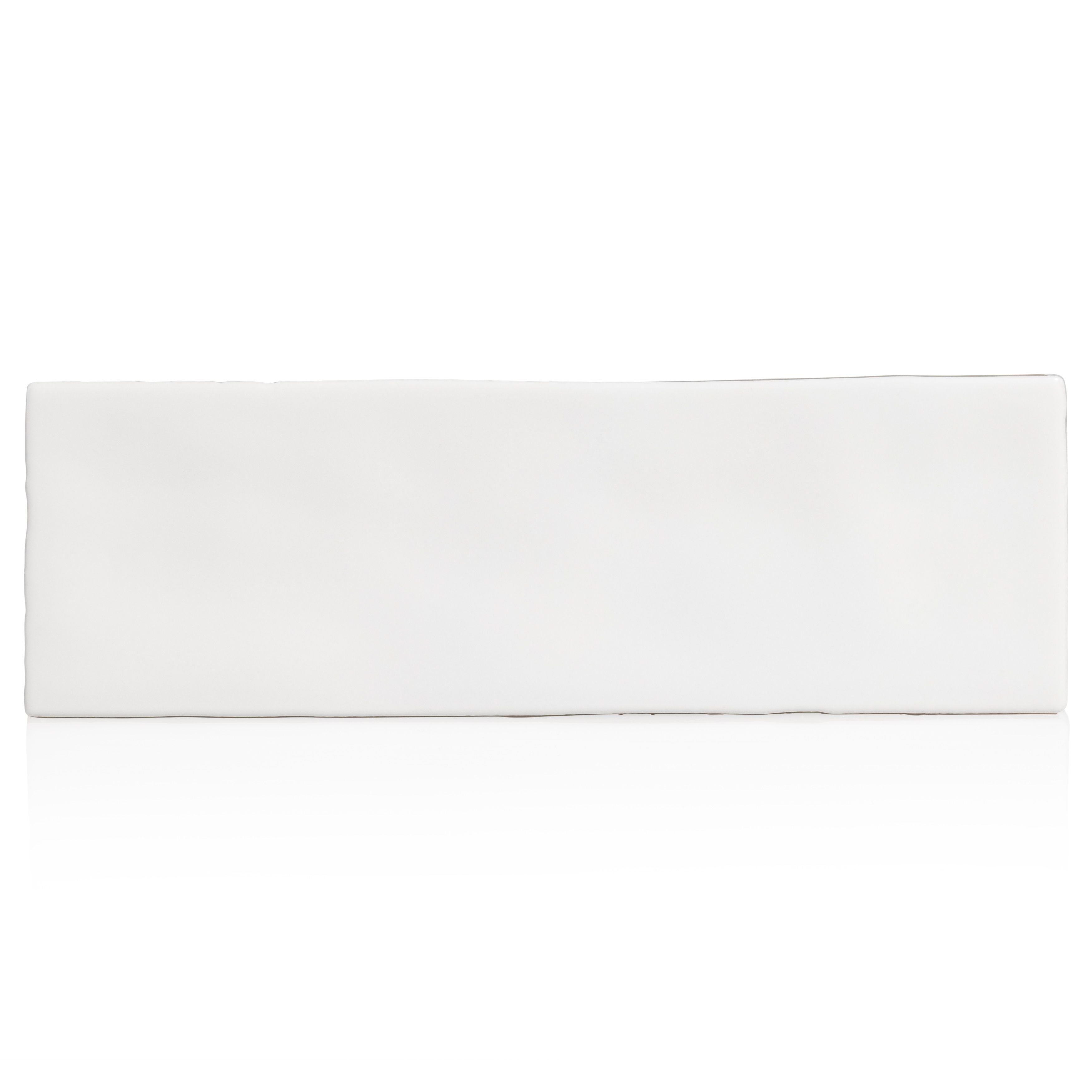 2.5x8 Tribeca White Gloss porcelain tile - Industry Tile